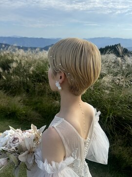 モカラ バイ レーコ(mokara by REKO) ショートボブ×パール