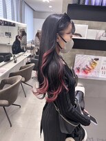 キング(K!ng)&nbsp;縮毛矯正髪質改善ハイライトレイヤーカット楠葉美容室エクステ