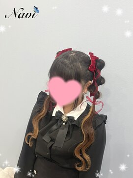 ナビ(NAVI) ぽこぽこリボンツインテール