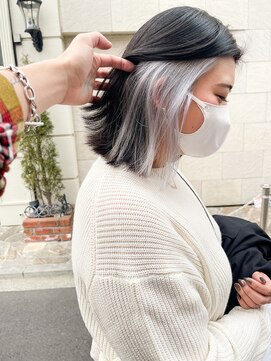 エミス バイ メルト 吉祥寺(emis by melt) 【堀惠】インナーカラーシルバーブリーチ20代30代40代レイヤー