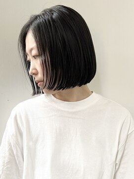 オーソ(AUTHO) ハイライトカラー/似合わせカット/白髪/白髪ぼかし/ボブヘア　m