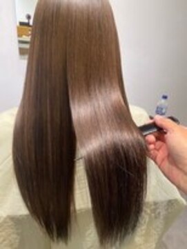 髪質改善ミディアムヘアハイライトバレイヤージュボブウルフス