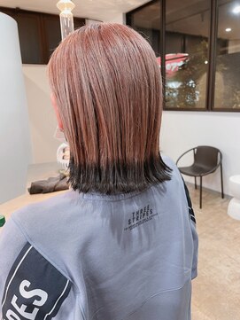 リュクス(LUXE) ピンクベージュ×裾カラー