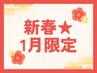 新春ケア★前髪&毛先カット+全体カラー+選べるヘッドスパ(20分)+髪質改善TR