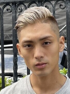 メリケンバーバーショップ フクオカ(MERICAN BARBERSHOP FUK) バーバースタイル/ツーブロック&フルパート/ブリーチショート