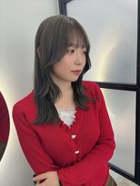 シーバイスリー 綱島(C×3)&nbsp;ブリーチなしWカラーで作るオリーブグレージュ