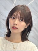 くびれボブ大人ボブ大人ミディアムひし形ボブレイヤーボブ顔周り