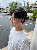 メンズカット/センターパート/ニュアンスパーマ