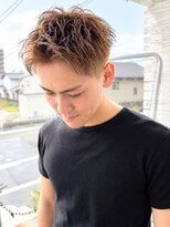 ユイマァルスロウ 倉敷(YUIMARLSLOW) メンズ骨格矯正カット★倉敷20代30代40代★ブリーチダブルカラー