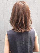 小顔カットボブルフ大人かわいいピンクベージュ薄めバングくびれ