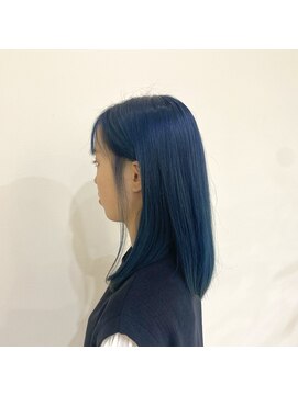 ジュエ ヘアー デザイン(Jue hair design) ディープブルーカラー