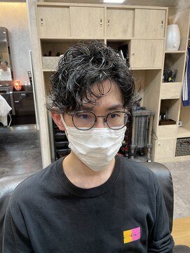 マインド サイトー ヘア アンド スパ mind saito hair&SPA エアースパイラルパーマドロップ×ツーブロック