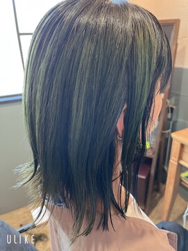 ルースヘアー(luz hair) アンブレラカラーグリーン