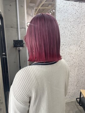 ラニヘアサロン(lani hair salon) ピンク×裾レッド