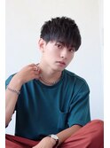 MEN'S HAIRクロスバングマッシュウルフ