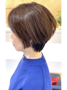 ステアケース 武蔵小杉店(stair:case) 大人くびれショート/白髪ぼかしハイライト/髪質改善30代40代50代