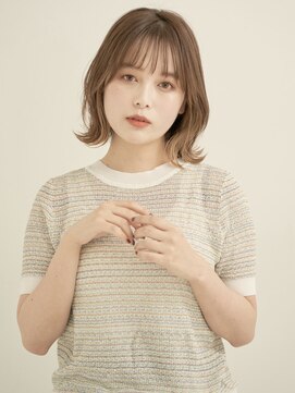 エンタク 新宿三丁目店(enntaku) ケアブリーチ/グラデーションカラー/ペールベージュ[新宿三丁目]