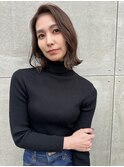 伸ばしかけの方にオススメ☆かきあげ前髪☆ボブ