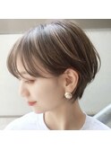 耳かけショート 丸みショート ひし形ショート ハイライト