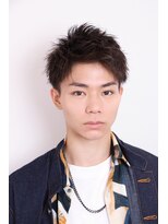 ネイビー(NAVY)&nbsp;アップバングショート メンズパーマ