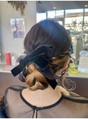 ヘアアレンジ/ヘアセット/結婚式/卒業式/入学式/着付け