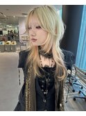 シャギーウルフカットロングウルフ中性ウルフレイヤーカット