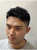 ツーブロックショートスタイル