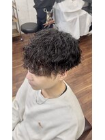 メルシー トータル ブランディング サロン(merci TOTAL BRANDING SALON) メンズマッシュ　波巻スパイラルパーマパーマ