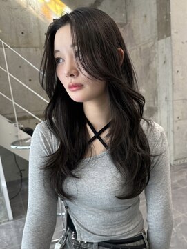 サイン 渋谷(SIGN) 韓国ヘアーハッシュカットレイヤーカットグレージュブリーチ無し