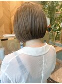 ワイドバングイメチェン美髪外ハネボブ+レイヤーカット韓国/大宮