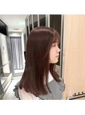 ガーリーで可愛い柔らかいブラウンカラー
