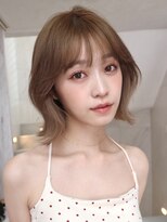 サイン 渋谷(SIGN)&nbsp;20代/透明感カラー/グレージュ/タッセルボブ/レイヤーボブ