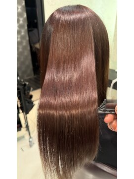 アース 市川店(HAIR & MAKE EARTH) オレンジブラウン髪質改善カラー