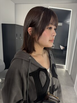 ナンバー 竪町(number+) 20代30代40代艶感顔まわりレイヤーアッシュグレージュ