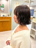 テクライズ 刈谷店(TECHRISE) ミディアムボブ/ふんわりパーマ/ブラウン