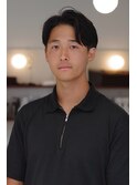 メンズセンターパート