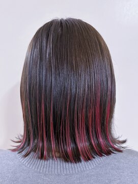 アナザヘアー なんば 高島屋前店(ANAZA hair) アンブレラバレイヤージュ赤♪大人可愛い20代30代40代