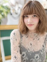カバーヘアアンドスパ ブリス 浦和(COVER HAIR&SPA bliss)&nbsp;オリーブグレーくせ毛風前下がりふわミディh4浦和20代30代
