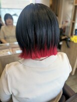 モップアップ(Mop up) インナカラー×グレー×レッド