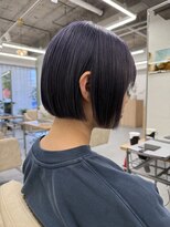 エルヘアメゾン(el. hair maison) まとまるボブ☆ブルーグレー☆髪質改善トリートメント