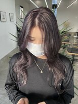 ノートエートル 西金沢(Nought etre)&nbsp;くすみラベンダーカラー/ツヤ髪スタイル/ロング/ケアブリーチ