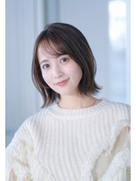 ガーデン ジングウマエ(GARDEN jingumae)&nbsp;切りっぱなしボブ 艶髪 小顔カット ココアベージュ 似合わせ