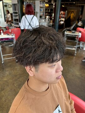 メンズカットパーマ