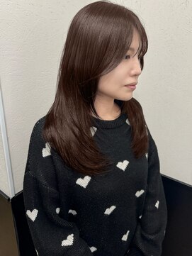 ラグナ(LAGUNA) ミルクティーブラウン/レイヤー/ブリーチなしダブルカラー/