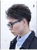 銀座ルーズパーマルーズショートフェザーパーマシャドウパーマ眉
