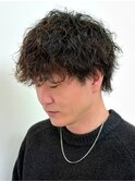 波巻き×シャドウパーマ