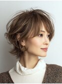 白髪ぼかし脱白髪染め似合わせカット40代50代60代
