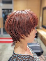 オーガニックエコ 川越(organic+eco) 20代30代オレンジカラー大人かわいいショートカット
