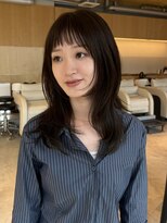 ケイトテイラー(KATETAYLOR)&nbsp;オン眉ロングレイヤーカット透明感ベージュ