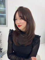 コア プラス 立川(COA PLUS)&nbsp;透明感カラー髪質改善ダブルカラー韓国レイヤーカット前髪顔周り